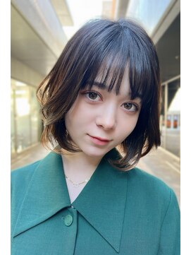 クーエフー(coo et fuu) ニュアンスパーマ ひし形ボブ ひし形ショートボブ 藤沢