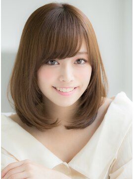 ユーフォリア 銀座本店(Euphoria) 山村/小顔ワンカール/縮毛矯正/ミディアムヘア/前髪パーマ東銀座