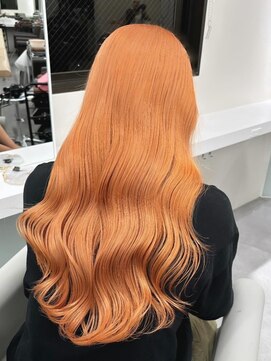 ベレーザ 渋谷(BELEZA) 10309秋色オレンジベージュレイヤーパーマウルフロングレイヤー