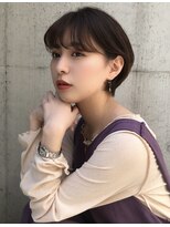 エトラ 渋谷店(etora)&nbsp;耳掛けショート　マッシュショート　ベージュ