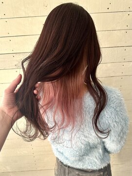 ルノン シェリー(LUNON cheliy) インナーカラー/ミルクティーピンク/ブリーチカラー