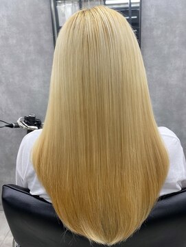 プリンシペ(PRINCIPE) ブリーチ縮毛矯正赤髪カラー超音波トリートメント(超音波TRver)