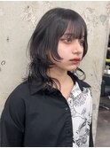 ショートウルフカット/韓国風ウルフヘア/顔周りレイヤーカット
