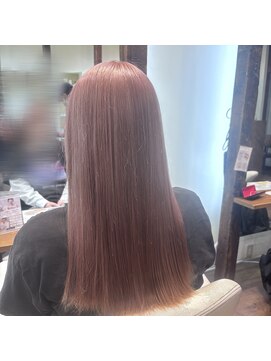 アン(Hair make un) ミルクティーピンク