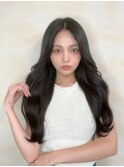 韓国風/ヨシンモリ/透け感シアーブラック