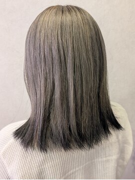 イリエ 川口(irier) 抜け感グレーエンドカラーブラック【薬師神】