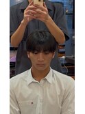 扱いやすさ抜群◎刈り上げマッシュショート/メンズカット