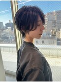 大人ショートボブ丸みショートカットマッシュショート/北千住