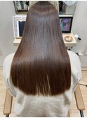 ハイライトカラーミルクティーベージュケアブリーチダブルカラー