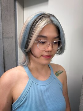 インク 渋谷(INK.) ストライプ メッシュ