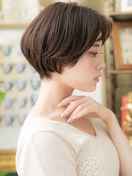 カバーヘア ブリス 北浦和(COVER HAIR bliss) かきあげバングヘルシースタイル丸みショートA0北浦和30代40代