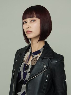 ピークアブー 原宿ハラカド(PEEK-A-BOO) くせ毛多毛ボブショート前下がりモードワイドバングかっこいい