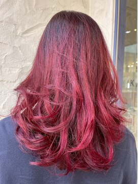 カミオ シオン(KAMIO CION) 【個性際立つ！深紅のグラデーションカラー】