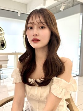 エジョン 三鷹店(Aejon) 韓国レイヤー/ハッシュカット/ココアブラウン/レイヤーカット