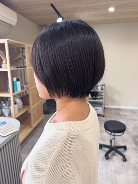 丸みショートボブ30代40代50代【ショート/ヘッドスパ/髪質改善】