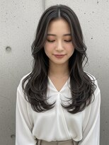 フルショウ 苦楽園店(FURUSHO)&nbsp;グレーブラウン/ハイレイヤーカット/くびれ巻き/小顔みせヘア