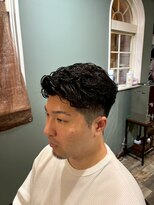 スタンドバーバー 柏(STAND BARBER)&nbsp;MEN’S HAIR/波巻きツイストスパイラル/リバースセンターパート