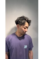 アカヒゲ 新札幌店(AKAHIGE)&nbsp;くるくるスペインカール アップバングスタイル