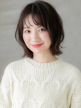 カバーヘア 上尾西口店(COVER HAIR) シースルーバング外ハネくびれボブウルフカットX上尾20代30代