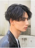 渋谷アクティブショートルーズパーマシャドウパーマツイスト緩め