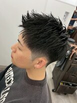 一鳳庵　【イオアン】&nbsp;無造作ショート 刈り上げセンターパート リバースセンターパート