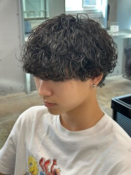 エルマーク 京都駅前(L-MARK) マッシュヘア/波巻きパーマ/men's/スパイラルパーマ