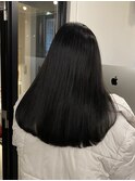 艶ブラック　新宿/髪質改善/透明感カラー/ナチュラルブラック