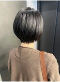 丸みショートボブ【30代40代50代60代】くびれレイヤーカット