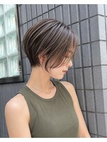 フェイス 石川町 (FACE) ショート×白髪ぼかしハイライト