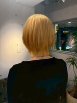 エイム ヘア リアム 調布店(eim hair liam)&nbsp;ミルクティーブロンド/ホワイトベージュ/ハイトーンボブ/艶ボブ