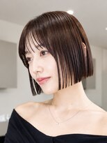 オーラ オモテサンドウ(Aura omotesando)&nbsp;ぷつっとライン×シースルーバング韓国タッセルボブ