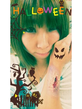 ヘアースペース 練馬店(hair space COCO) ハロウィン傷メイクから