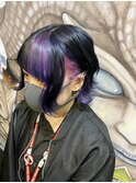 【インナーカラー】パステル春カラー【アシメ】