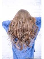 ヘアーメイク ダンス(hair make DANCE)&nbsp;ブリーチカラー透明感のあるホワイトミルクティーベージュ