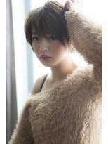ミエル ヘア 新宿(miel hair)&nbsp;〈mielhair新宿〉愛されモテショート　　ハイライト　カラー