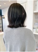 福山市美容室Caary人気 外ハネ似合わせぱっつんボブ