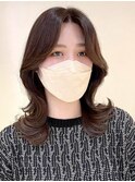 上品くびれヘア*顔周りカット*韓国ヘア*ココアベージュ