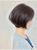 グラデーションショートボブ/前下がり/ショートカット/30代40代