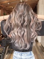 リード バイ ラグーン(LEAD by LAGOON)&nbsp;バレイヤージュグレージュハイライトダブルカラーケアブリーチ