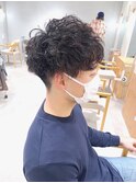 ツーブロック×ソフトスパイラルパーマ