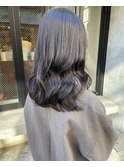 【松本咲花】ブリーチなしオリーブグレージュ暗髪カラー初カラー