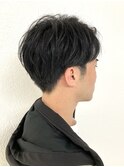 メンズカット/センターパート/ツーブロック