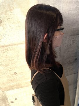 サラビューティーサイト 志免店(SARA Beauty Sight) 30代40代大人可愛いピンクブラウンボブ☆山之内