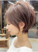 ショートボブ×ショコラアッシュ【束感/ヘルシースタイル/立川】