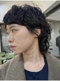 ウルフパーマ/マレットヘア/ウルフ/原宿/表参道/パーマ