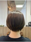 ブリーチなし × オリーブベージュ