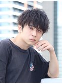 緩めツイストスパイラルパーママッシュゆるふわ無造作渋谷メンズ