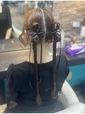 カチモリ三つ編みツイン