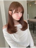 ロングヘア/レイヤーカット/顔周りカット/フェイスレイヤー/前髪