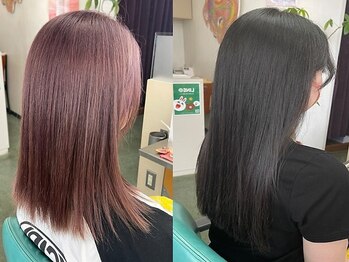 ヘアースペース ブルーム(Hair Space bloom)の写真/話題の髪質改善で見違えるほどの質感を叶える☆まるで地毛のようにナチュラルなうるつやストレートに＊